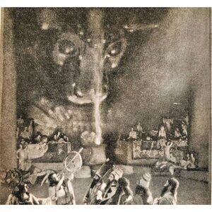 1919 Mesopotamia Chaldean Priests Stars Photogravure Time Telling Print DWSS24